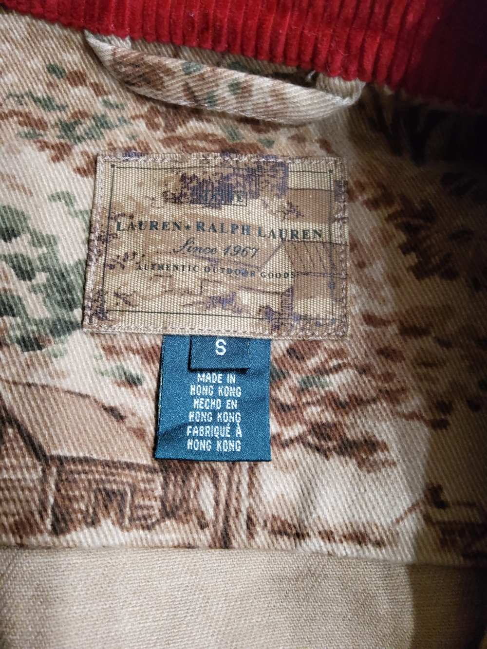 Lauren Ralph Lauren Vintage Printed Denim Jacket Size S - Picture 2 of 12